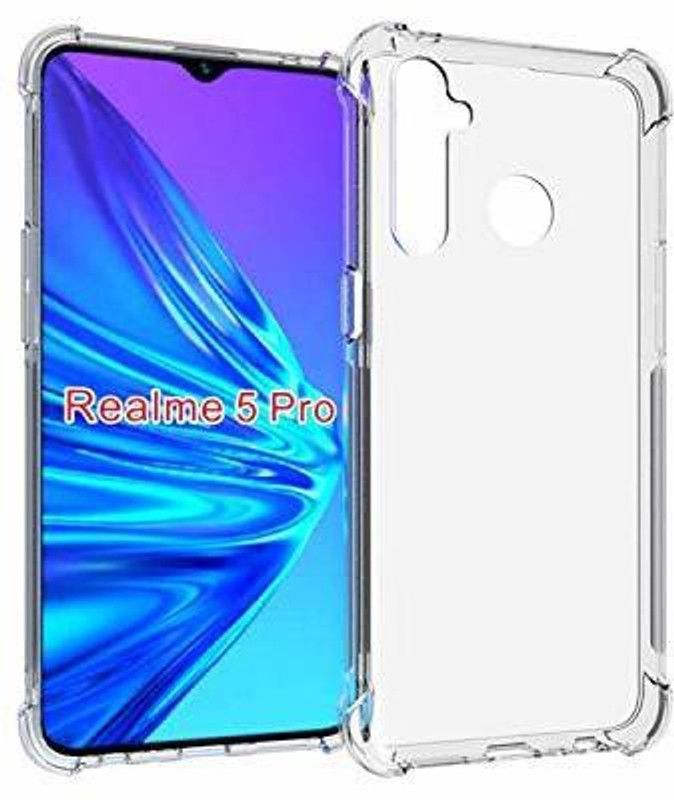 Bodoma Bumper Case for Realme 5pro  (Transparent, Shock Proof, Silicon, Pack of: 1)