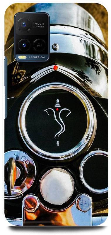 play fast Back Cover for Vivo Y21E ROYAL, ENFIELD, BULLET, BIKE, GANESHJI  (Black, Hard Case, Pack of: 1)