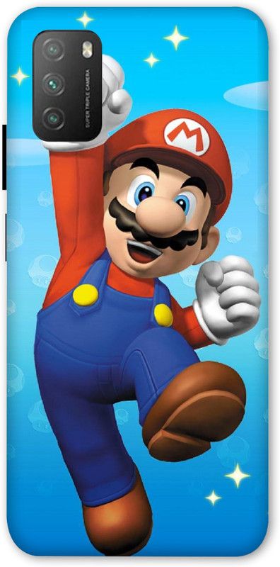 Upshot Back Cover for POCO M3  (Blue, Flexible, Silicon)