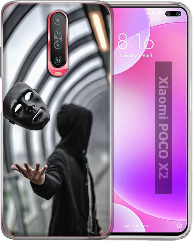 Nainz Back Cover for Poco X2  (Multicolor, Grip Case, Silicon, Pack of: 1)