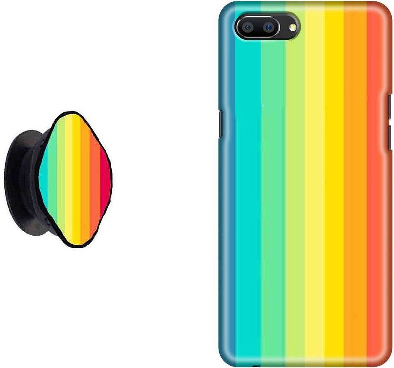 My Swag Back Cover for Oppo A3s, Realme C1  (Multicolor, Cases with Holder, Pack of: 2)