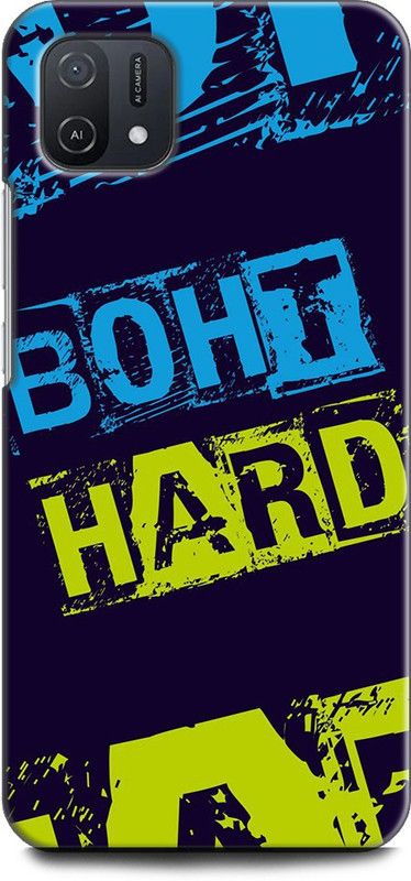 INDICRAFT Back Cover for OPPO A16e, CPH2421 BOHT HARD, ATTITUDE, QOUTES, TRAND  (Multicolor, Shock Proof, Pack of: 1)