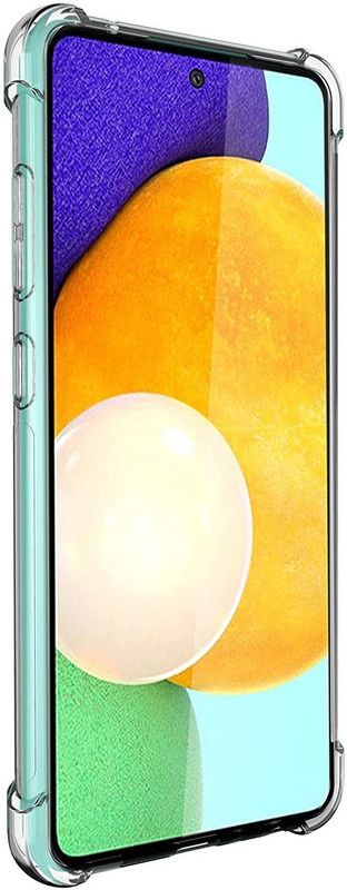 Phone Care Pouch for Samsung Galaxy A72  (Transparent, White, Grip Case, Pack of: 1)