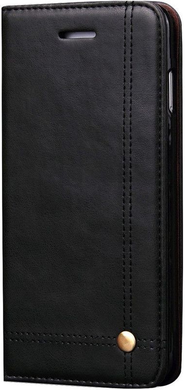 Shock Proof Flip Cover for Apple iPhone 6+ / iPhone 6s+ (5.5 Inch)  (Black, Magnetic Case, Pack of: 1)
