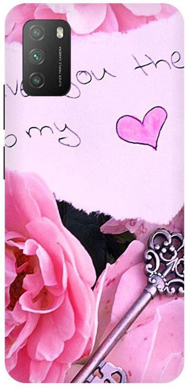 Vinsmoke Back Cover for Poco M3 Love, Cute, Love cover, Love you, Heart  (Multicolor, Shock Proof, Pack of: 1)