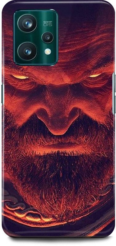 play fast Back Cover for OPPO A76, CPH2375 GOD, OF, WAR, ANGRY, KRATOS  (Red, Hard Case, Pack of: 1)