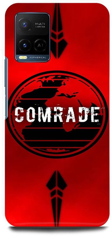 JUGGA Back Cover for Vivo Y21A, V2149, COMRADE, RED  (Red, Hard Case)