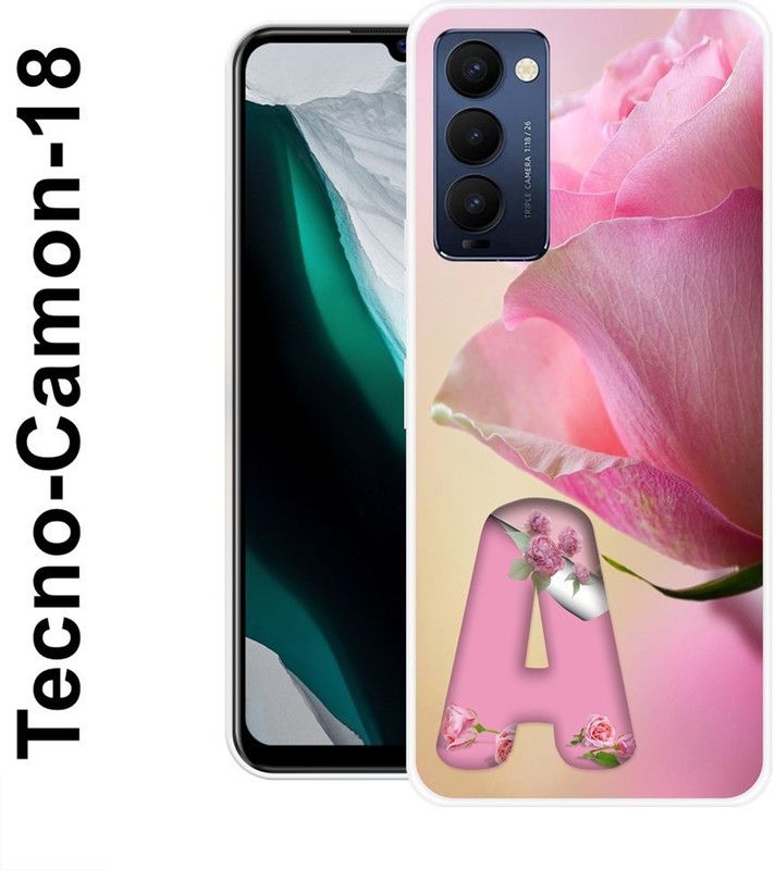 redfly Back Cover for Tecno Camon 18  (Pink, Silicon)