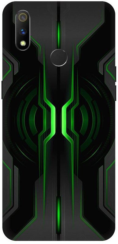 URCHIN Back Cover for Realme 3 Glitters, Shine, Glitter, gold dust, gold powder  (Multicolor, Shock Proof)