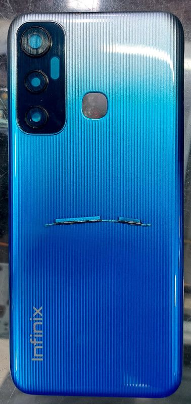 AL BAARI STORE Infinix Hot 11 with All keys attached Back Panel  (blue)