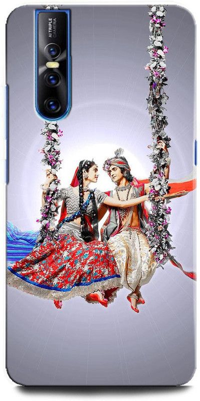 INTELLIZE Back Cover for Vivo V15 Pro 1818 KRISHNA, LORD KRISHNA, VASUDEV, GOD, KRISHN KANHIYA, RADHA  (Multicolor, Hard Case, Pack of: 1)