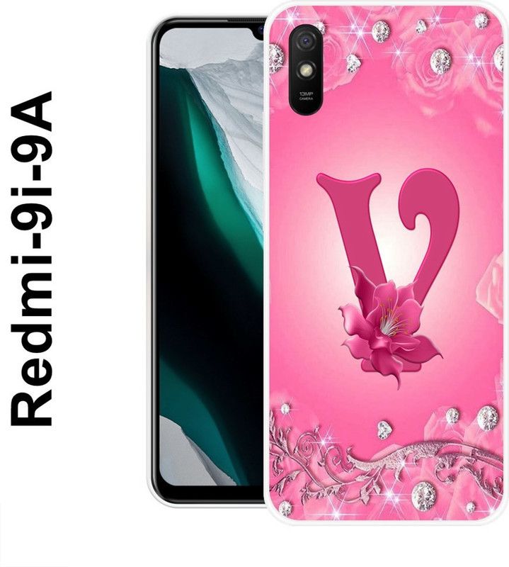 SIMAWAT Back Cover for Redmi 9i  (Pink, Grip Case, Silicon)