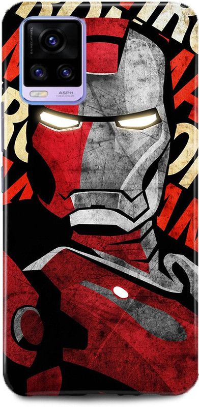 MP ARIES MOBILE COVER Back Cover for ViVO V21, V2050, IRON MAN IRON MAN MASK IRON MAN FACE AVENGER MARVEL SUPERHERO AVENGERS  (Multicolor, Hard Case, Pack of: 1)