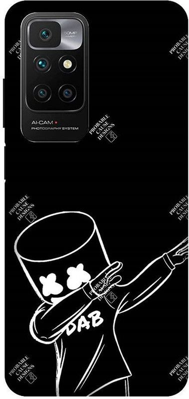 BYXIS Back Cover for Redmi 10 Prime Marshmello, EDM, DJ, Famious, marshmello, singer  (Multicolor, Shock Proof, Pack of: 1)