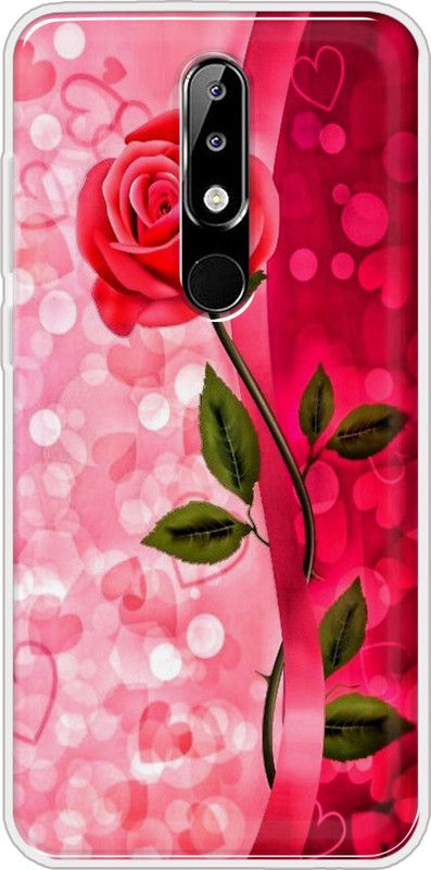 Hansviprint Back Cover for Nokia 5.1 Plus  (Multicolor, Grip Case, Silicon, Pack of: 1)