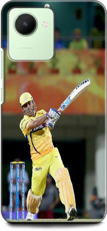 WallCraft Back Cover for Realme Narzo 50i Prime, RMX3506 MS DHONI, DHONI, INDIAN CRICKET CAPTAIN, SPORTS  (Multicolor, Dual Protection, Pack of: 1)