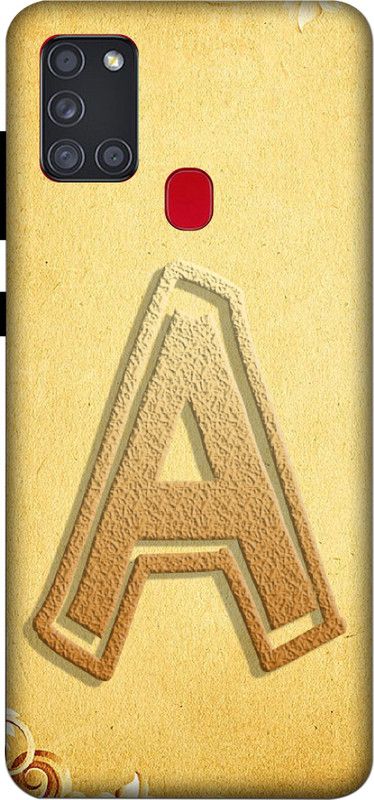 Gelyna Back Cover for Samsung Galaxy A21s  (Brown, Hard Case)