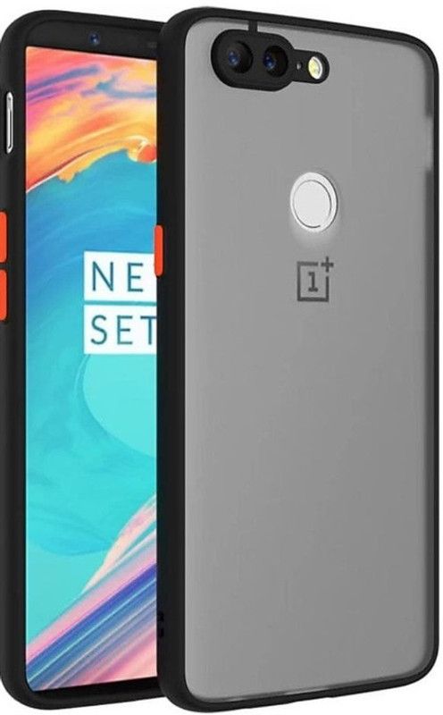 Cover Alive Back Cover for OnePlus 5T  (Black, Camera Bump Protector, Pack of: 1)