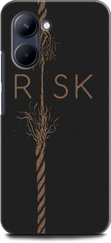 WallCraft Back Cover for Realme C33, RMX3624 RISK, BLACK, DARK, MOTIVATIONAL, QUOTES, POSITIVE  (Multicolor, Dual Protection, Pack of: 1)