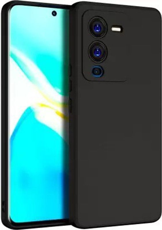 AKSHUD Back Cover for Vivo V25 Pro  (Black, Shock Proof, Pack of: 1)