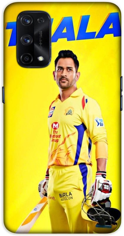 iprinto Back Cover for Realme X7 Pro, Realme X7 Pro 5G Ms Dhoni Sports Back Cover  (Yellow, Hard Case, Pack of: 1)