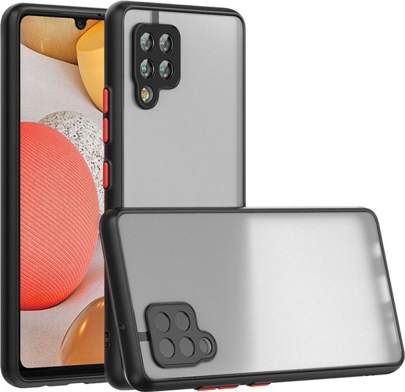 Velfo Back Cover for Samsung Galaxy A22 (4G)  (Black, Silicon)