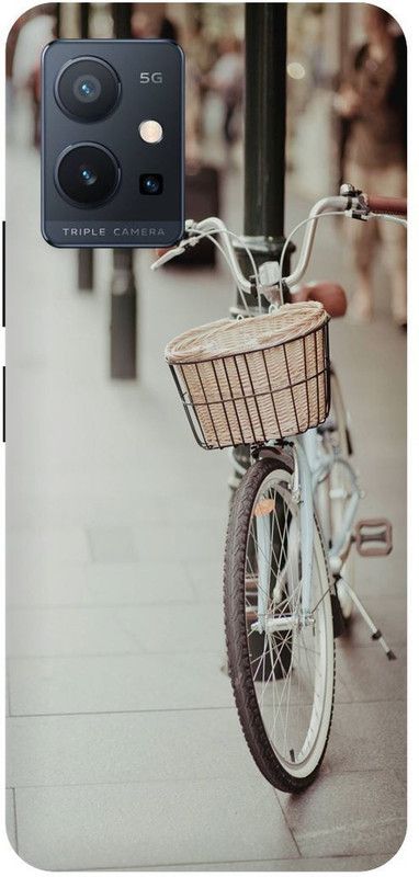 Bluvver Back Cover for Vivo T1 5G, V2141 Printed Bicycle Cool Back Cover  (Multicolor, Hard Case, Pack of: 1)