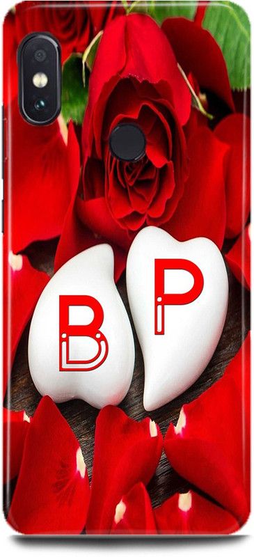 MP ARIES MOBILE COVER Back Cover for Mi A2/MZB6439IN,B Loves P Name,B Name, P Letter, Alphabet,B Love P NAME  (Multicolor, Hard Case, Pack of: 1)