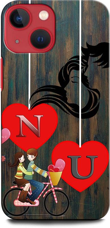 ORBIQE Back Cover for APPLE iPhone 12 Mini NU, N LOVE U, U LOVE N, N LETTER, U LETTER, NU NAME  (Multicolor, Hard Case, Pack of: 1)