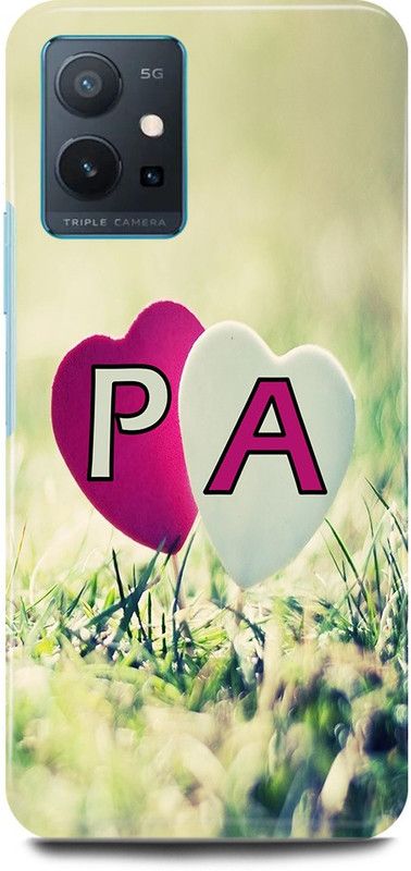 JUGGA Back Cover for OnePlus Nord CE 2 5G, P LOVES A NAME,P NAME, A LETTER, ALPHABET,P LOVE A NAME  (Green, Hard Case, Pack of: 1)