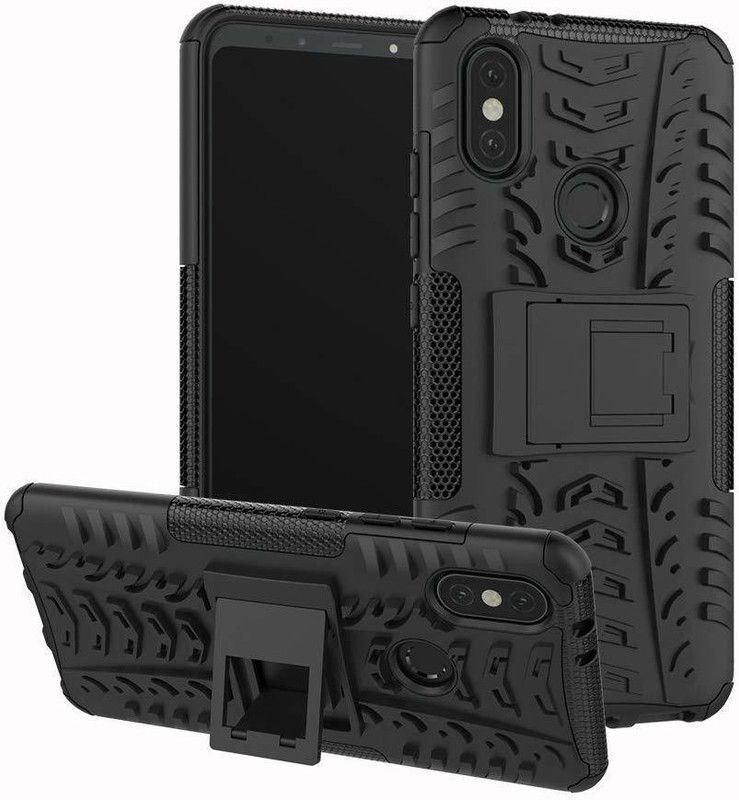 S-Hardline Back Cover for Mi 6X  (Black, Shock Proof, Pack of: 1)