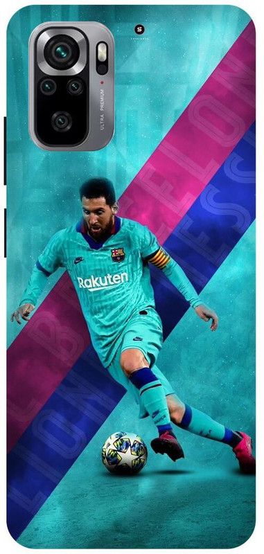 DIKRO Back Cover for REDMI Note 10, LIONEL, MESSI, CUP, 10, MESSI  (Blue, Hard Case, Pack of: 1)