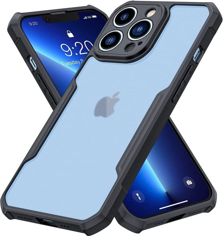 casohitech Back Cover for Apple iPhone 13 Pro Max  (Black, Pack of: 1)