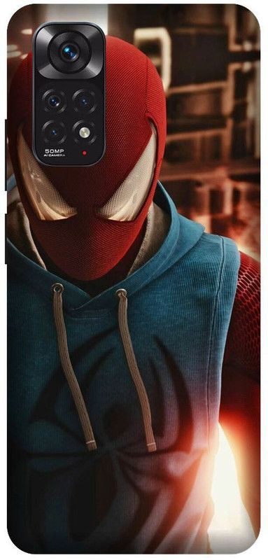 Yoprint Back Cover for Redmi Note 11 5G Spiderman Printed cover  (Multicolor, Hard Case, Pack of: 1)