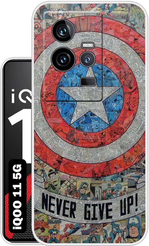 Case Club Back Cover for iQOO 11 5G  (Red, Grip Case, Silicon, Pack of: 1)
