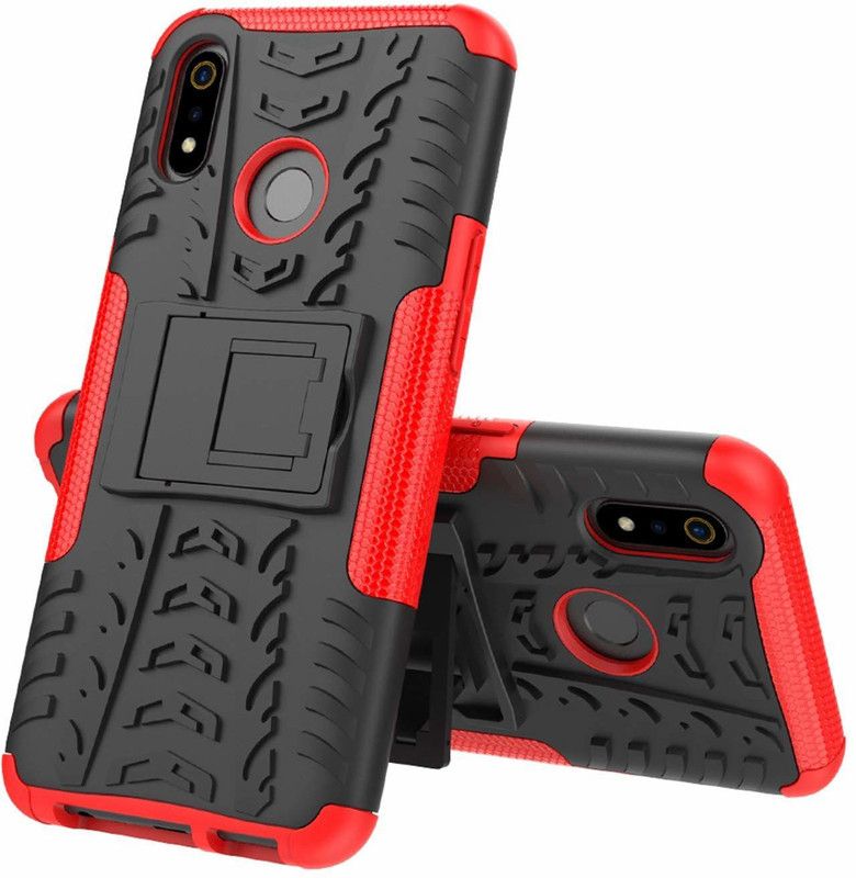 Lustree Back Cover for Realme 3, Realme 3i  (Red, Pack of: 1)