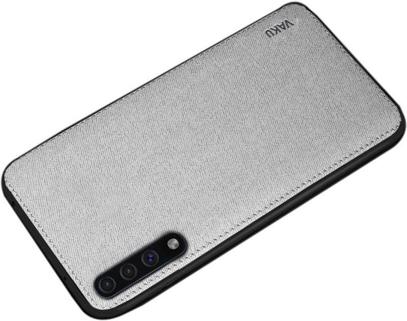 Vaku Luxos Back Cover for Samsung Galaxy A30S / A50S Luxico Series Hand-Stitched Case  (Grey, Shock Proof, Pack of: 1)