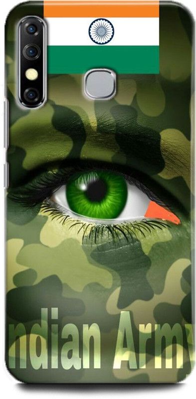 KEYCENT Back Cover for Infinix Hot 8 ARMY, TXTURE, UNIFORM, MILITARY, COMO, COMOFLAGE  (Multicolor, Shock Proof, Pack of: 1)