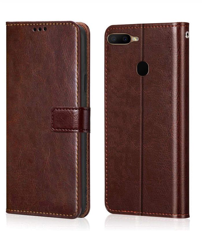 TROOZ Back Cover for Oppo A7  (Brown, Pack of: 1)