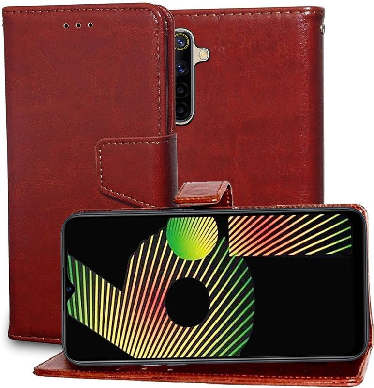 Unistuff Back Cover for Realme 6i  (Brown, Dual Protection, Pack of: 1)