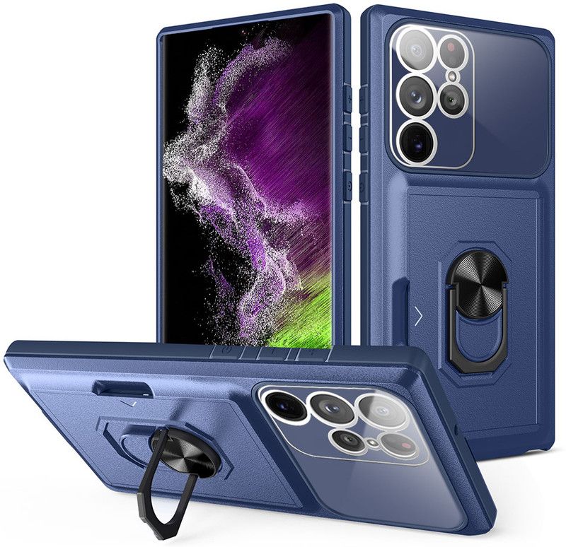 Cubix Back Cover for Samsung Galaxy S23 ULTRA  (Blue, Dual Protection, Pack of: 1)