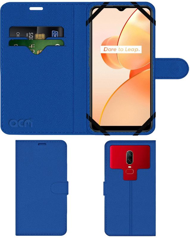 ACM Flip Cover for Realme C31  (Blue, Cases with Holder, Pack of: 1)