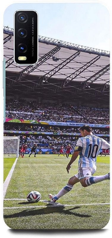ZIGTOZAG SHOPPE Back Cover for vivo Y12G , V2068, MESSI, FOOTBALL, CHAMP, NIKE, UEFA  (Multicolor, Hard Case)