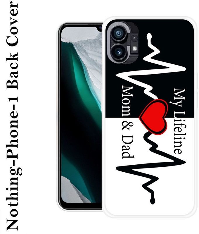 Sswastik Back Cover for Nothing Phone 1  (Black, White, Grip Case, Silicon, Pack of: 1)
