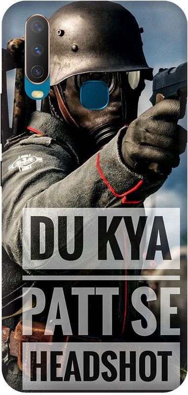 Bluvver Back Cover for Vivo Y12/1904 Printed Pubg Game Back Cover  (Multicolor, Waterproof, Pack of: 1)