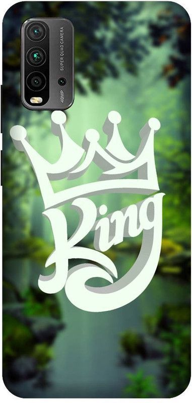 URCHIN Back Cover for Redmi 9 Power King, King word, King cover, quotes, Attitude  (Multicolor, Shock Proof, Pack of: 1)
