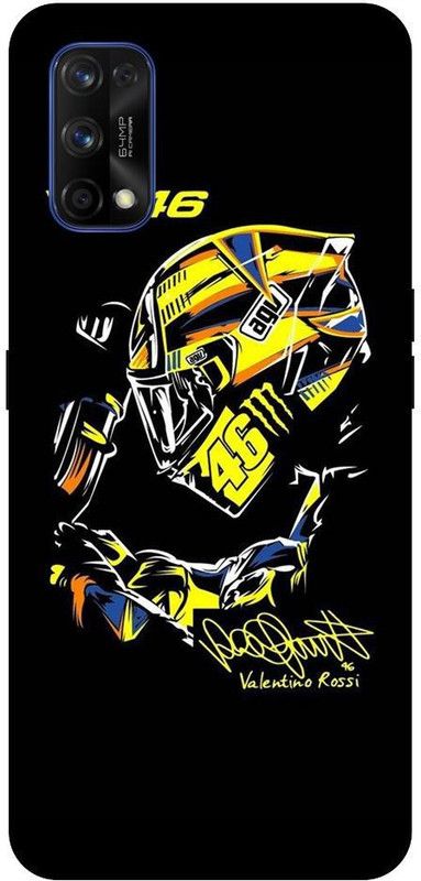 URCHIN Back Cover for Realme 7 valentino rossi, vr46, vr46 helmet, agv, bike rider, motogp  (Multicolor, Shock Proof, Pack of: 1)