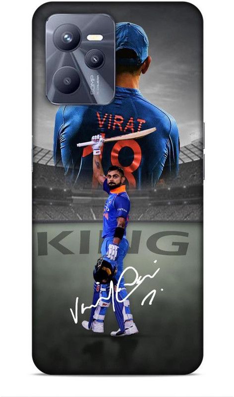 zingcart Back Cover for REALME NARZO 50A PRIME, Virat Kohli King Singature Edition  (Multicolor, Hard Case, Pack of: 1)