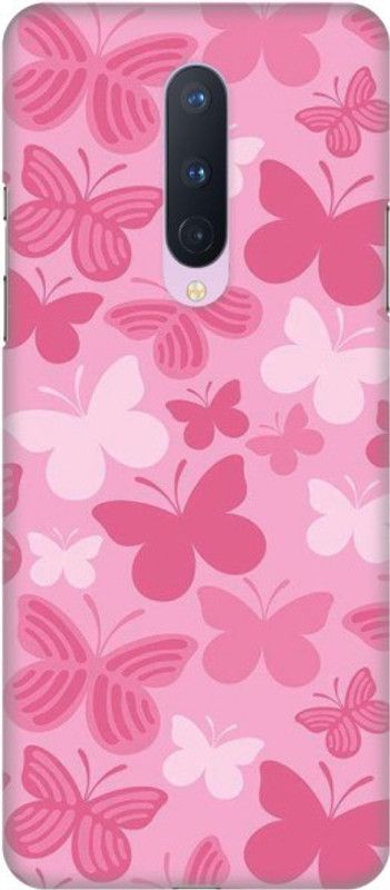 COBIERTAS Back Cover for Oneplus 8  (Pink, Hard Case)