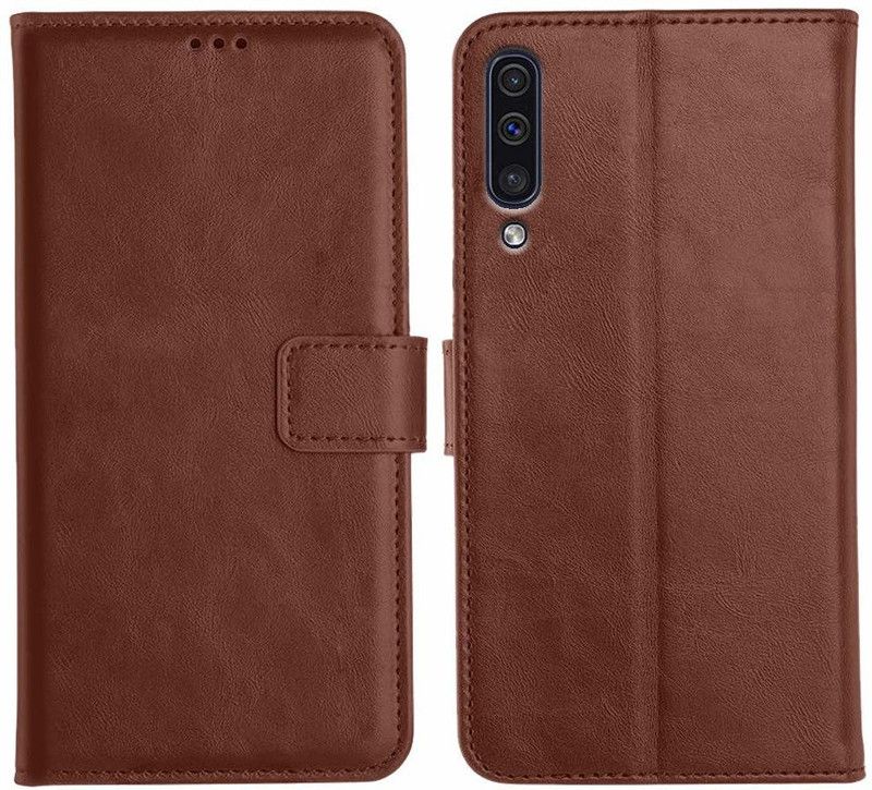 Fastship Flip Cover for SAMSUNG Galaxy A30s - SM-A307F  (Brown, Flexible, Pack of: 1)
